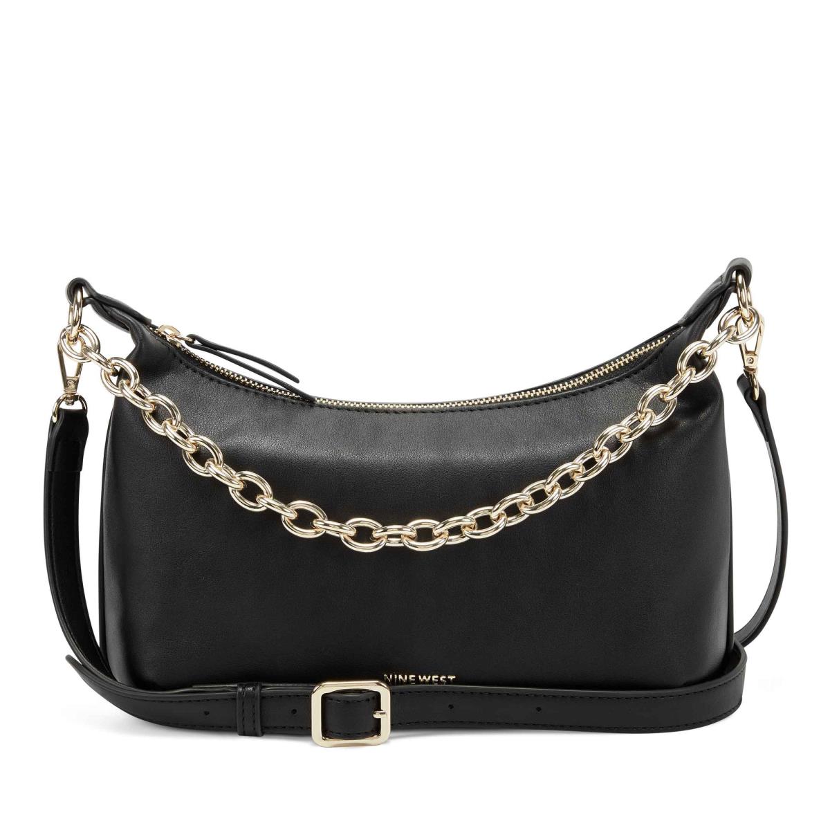 Nine West Ronnie Top Zip Shoulder Bag Axelväska Dam Svarta | 1382DXJUG