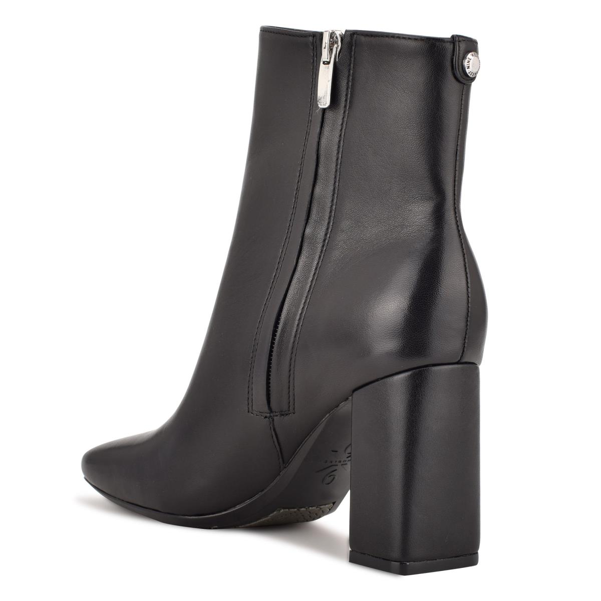 Nine West Sardo 9x9 Klackar Kängor Dam Svarta | 7649LNOEB