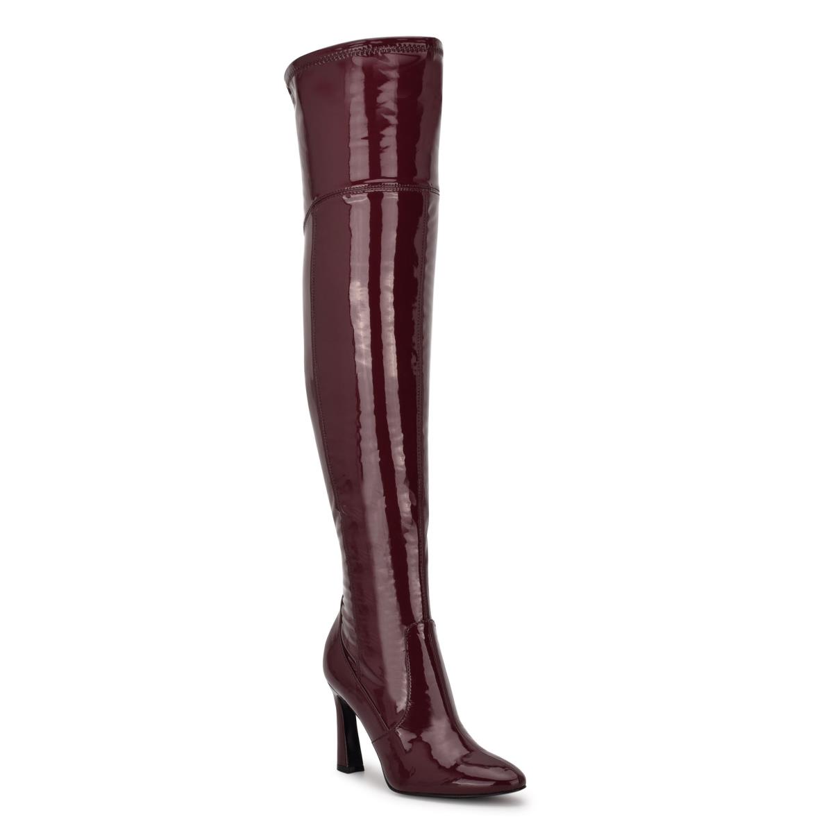 Nine West Sizzle Over The Knee Heel Stövlar Dam Rosa | 6012JKUAR