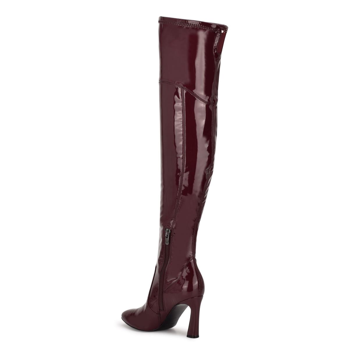 Nine West Sizzle Over The Knee Heel Stövlar Dam Rosa | 6012JKUAR