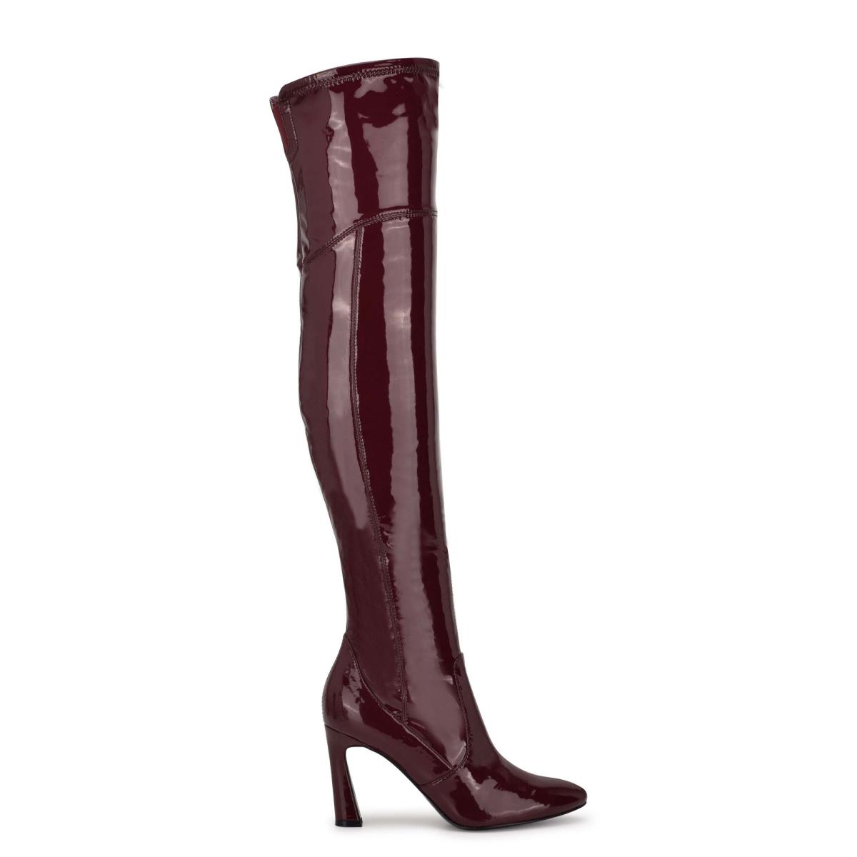 Nine West Sizzle Over The Knee Heel Stövlar Dam Rosa | 6012JKUAR