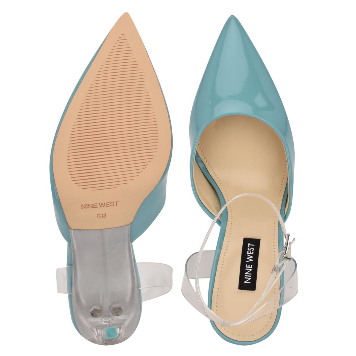 Nine West Sparkea Ankle Rem Pumps Dam Blå | 7906AICNK