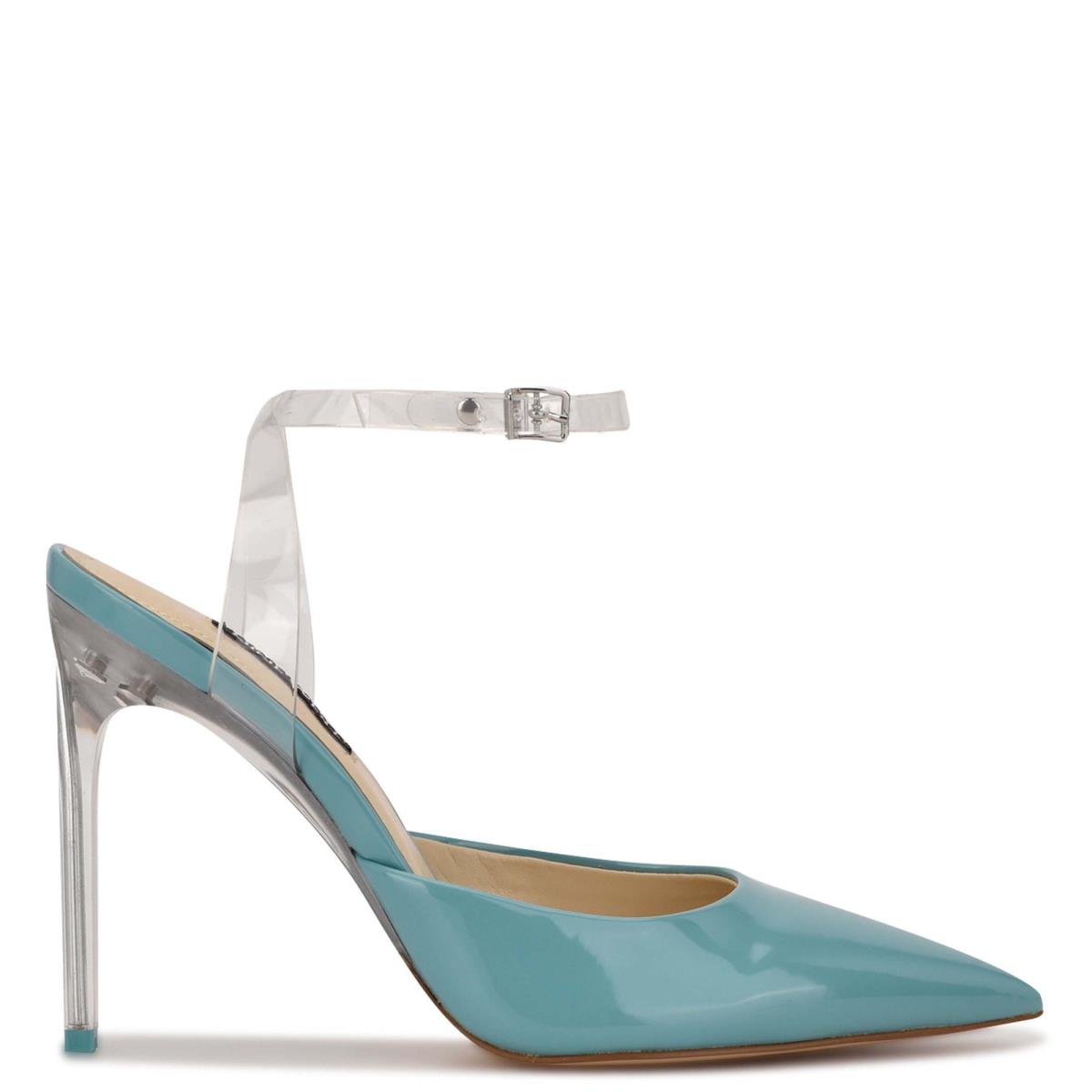 Nine West Sparkea Ankle Rem Pumps Dam Blå | 7906AICNK