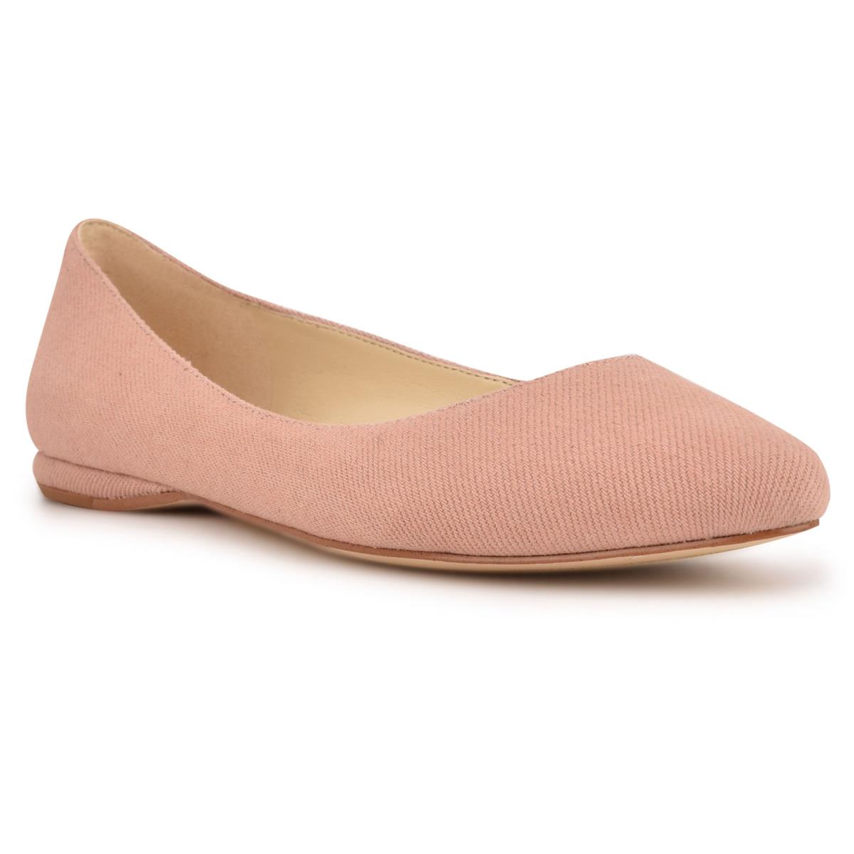 Nine West Speakup Almond Tå Ballerina Dam Rosa | 3214CWRJA