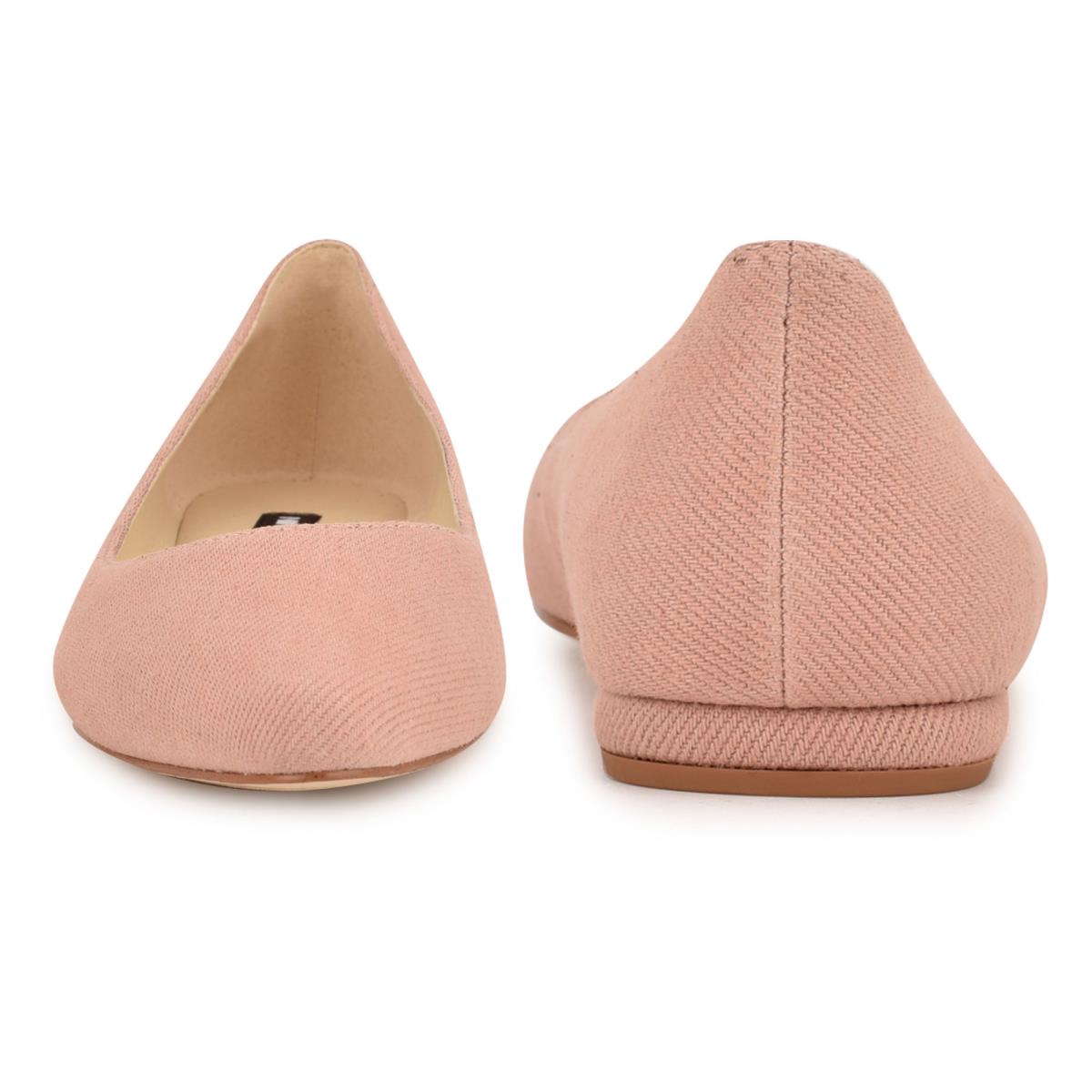 Nine West Speakup Almond Tå Ballerina Dam Rosa | 3214CWRJA