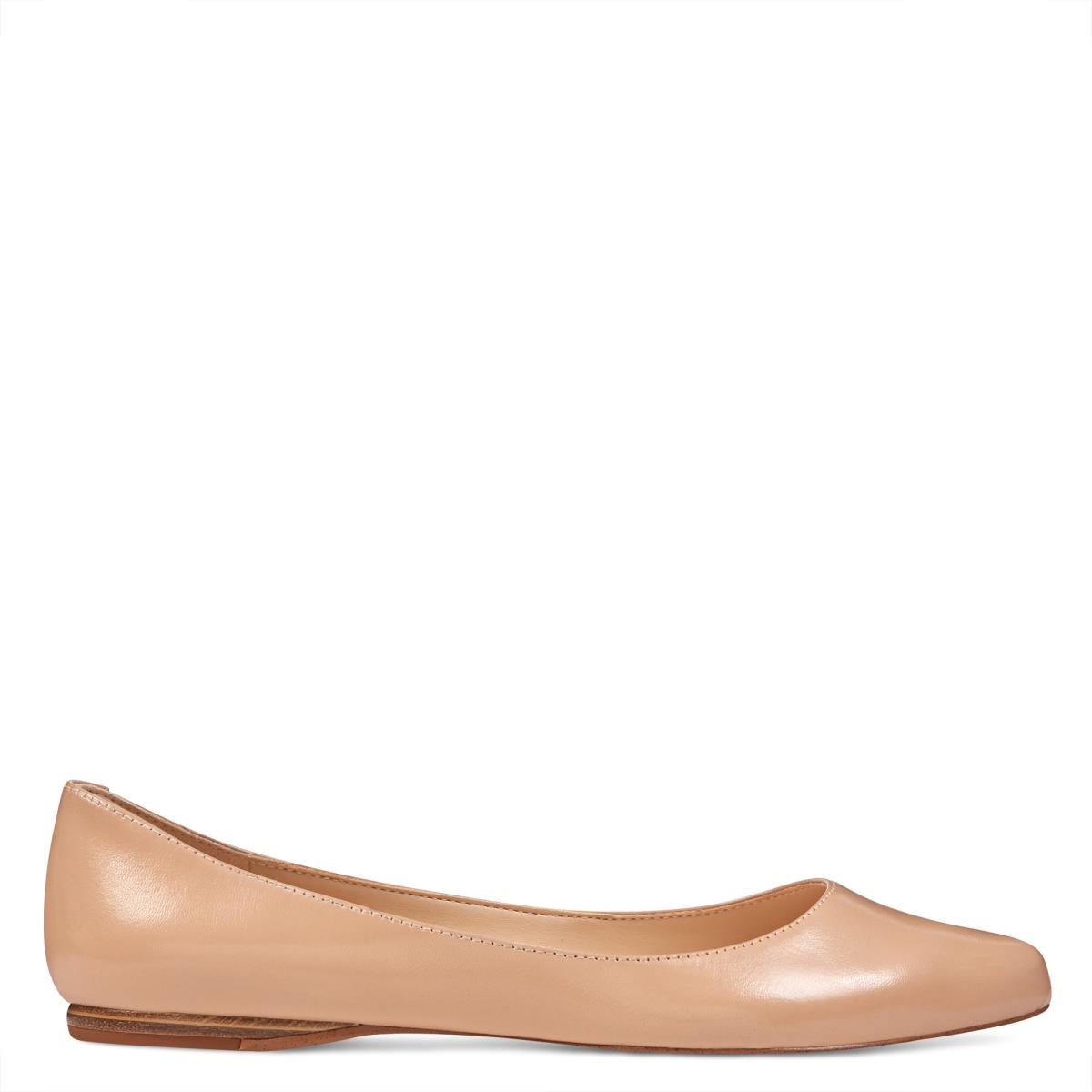 Nine West Speakup Almond Tå Flats Dam Beige | 7605ARKOB