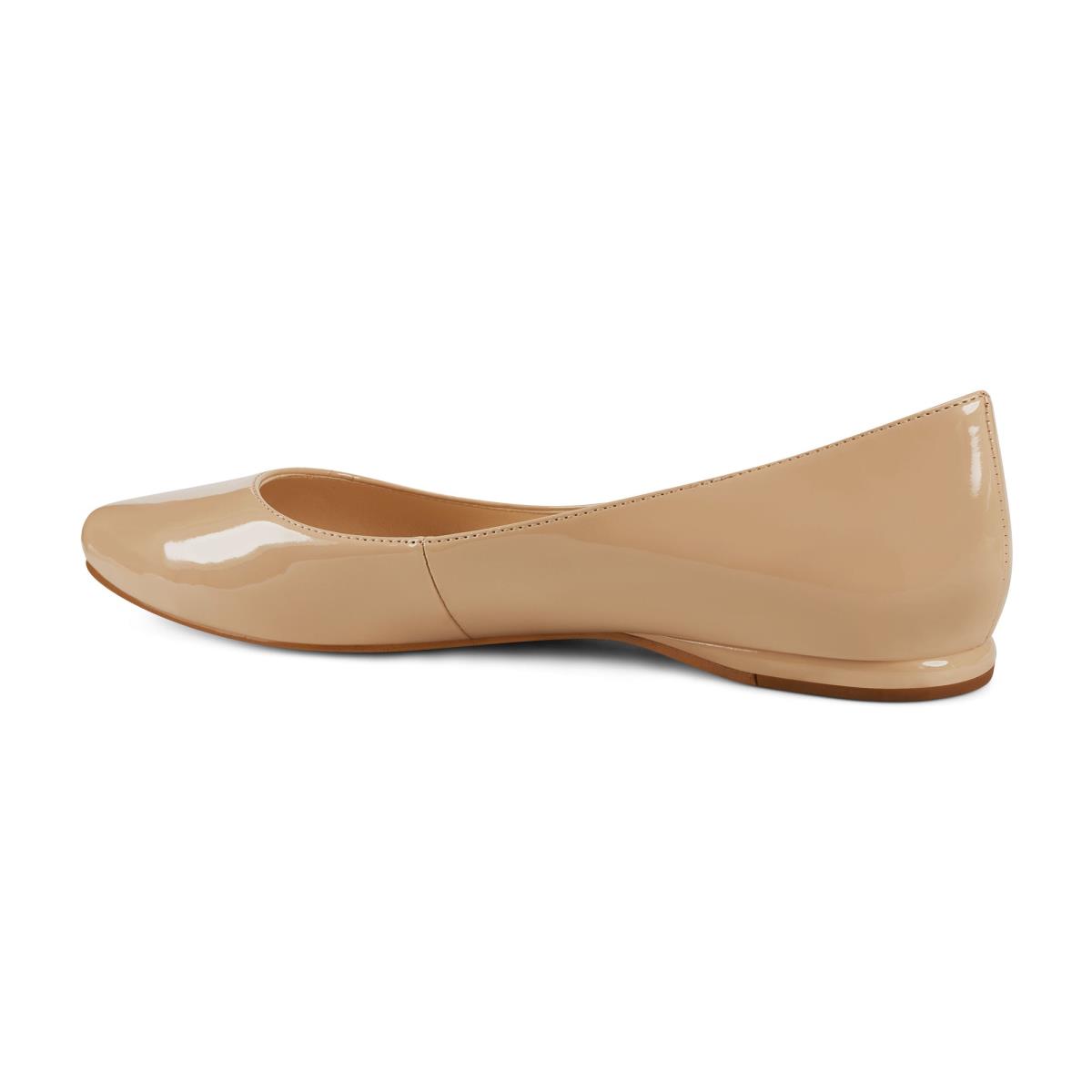 Nine West Speakup Almond Tå Flats Dam Ljusbeige | 0583JWQAO