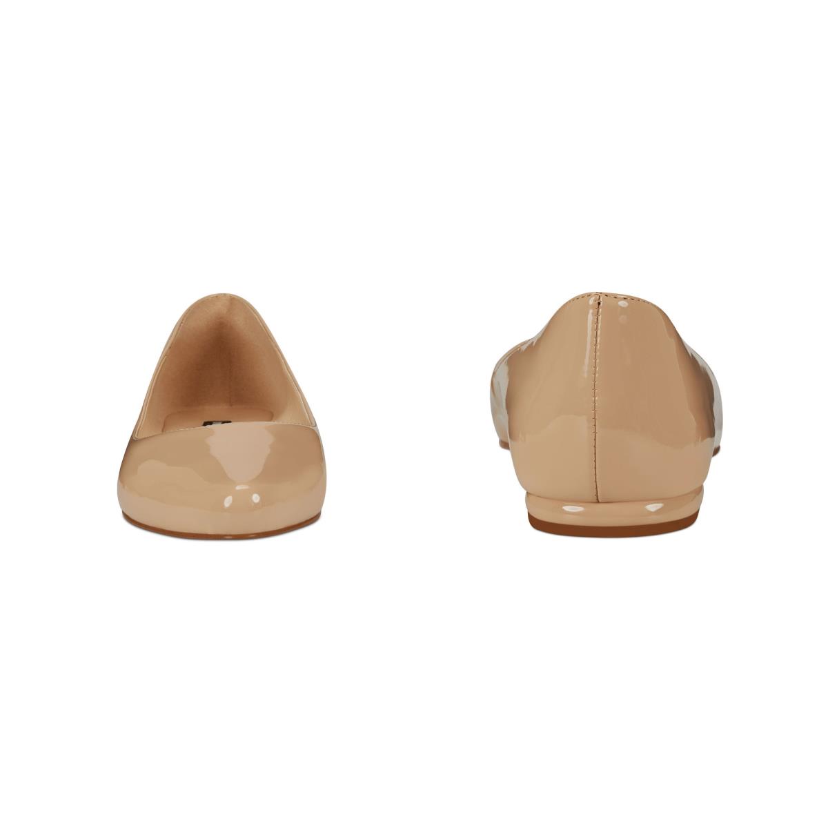 Nine West Speakup Almond Tå Flats Dam Ljusbeige | 0583JWQAO