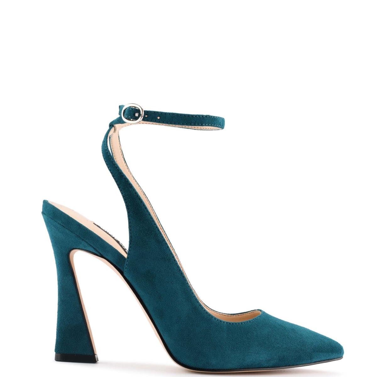 Nine West Tabita Ankle Rem Klänning Pumps Dam Olivgröna | 4236WVZFE