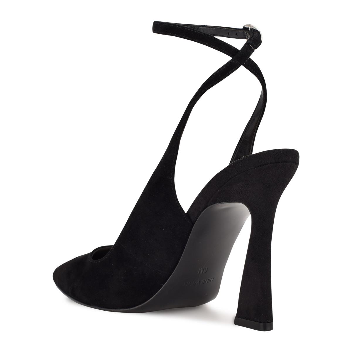 Nine West Tabita Ankle Rem Klänning Pumps Dam Svarta | 6012LOKSI