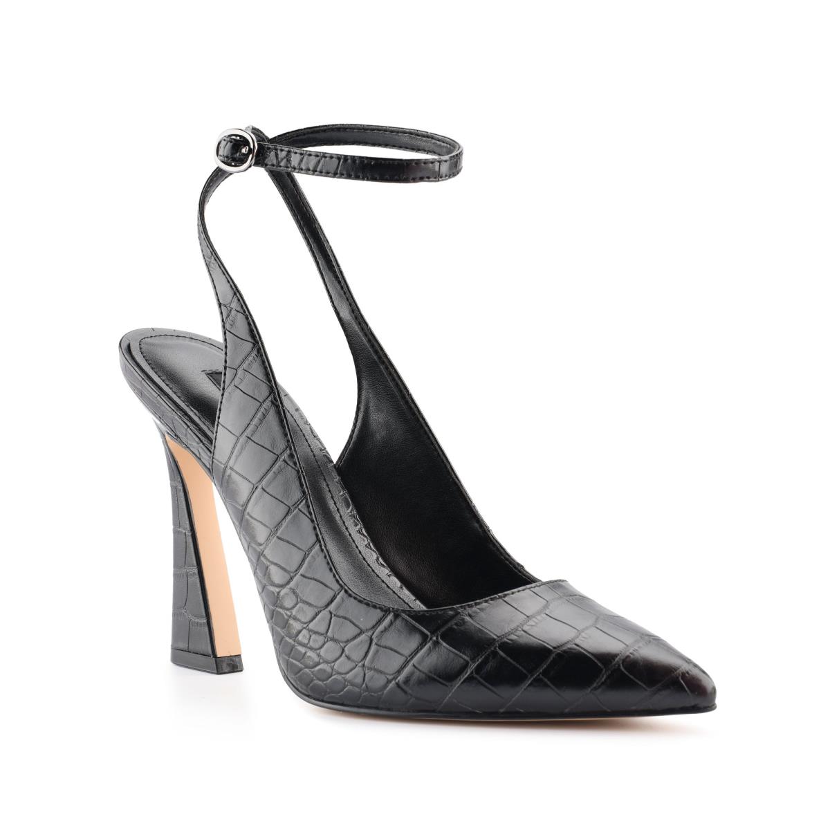 Nine West Tabita Ankle Rem Klänning Pumps Dam Svarta | 9364KLOIM