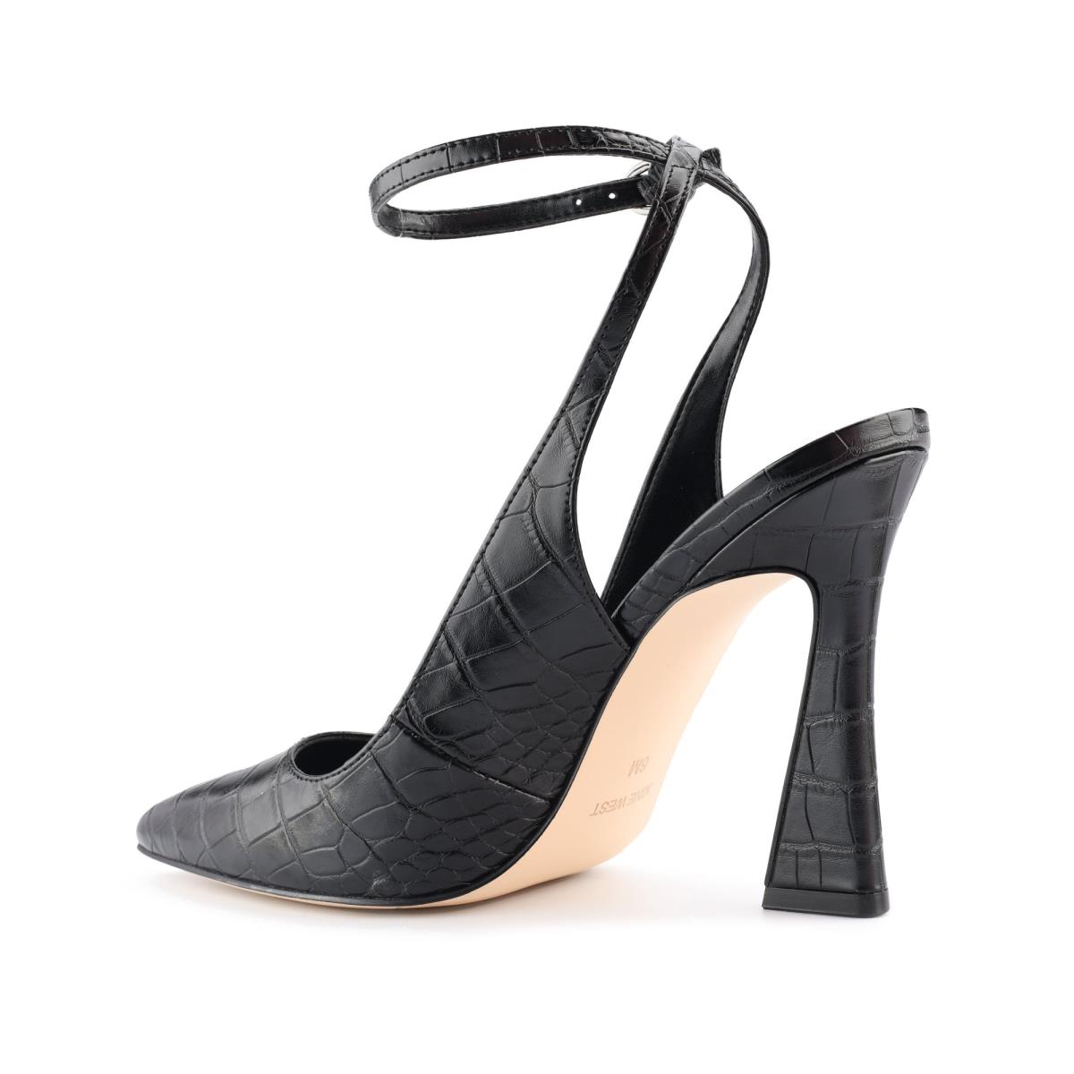 Nine West Tabita Ankle Rem Klänning Pumps Dam Svarta | 9364KLOIM