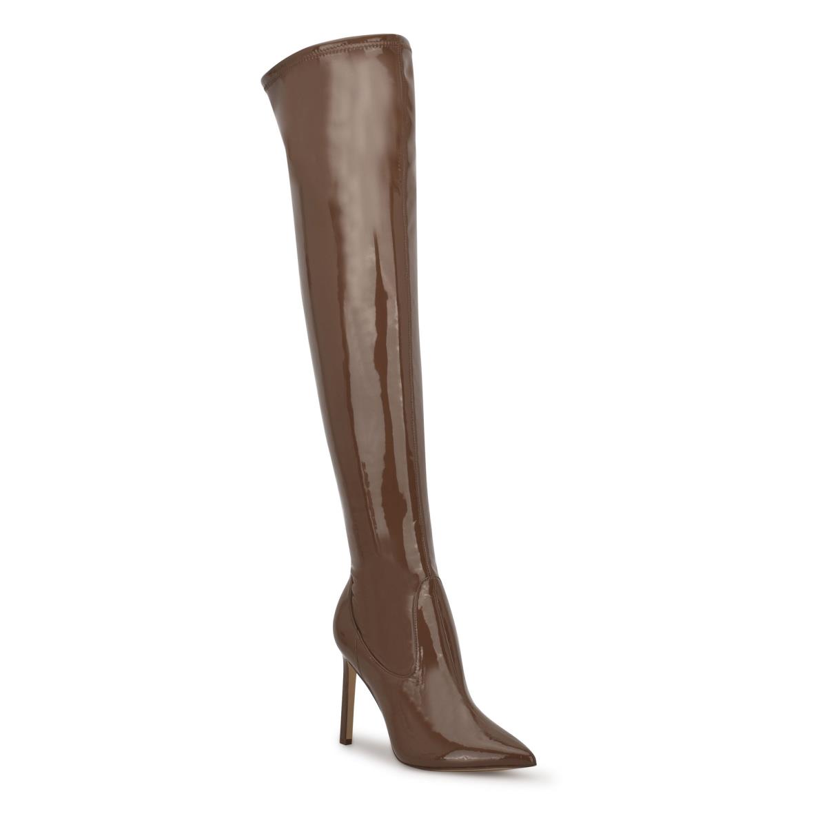 Nine West Tacy Over The Knee Stövlar Dam Bruna | 6751OMNGA