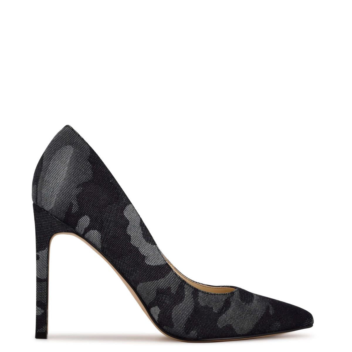 Nine West Tatiana Pointy Tå Pumps Dam Blå Camo | 1623QBWMJ