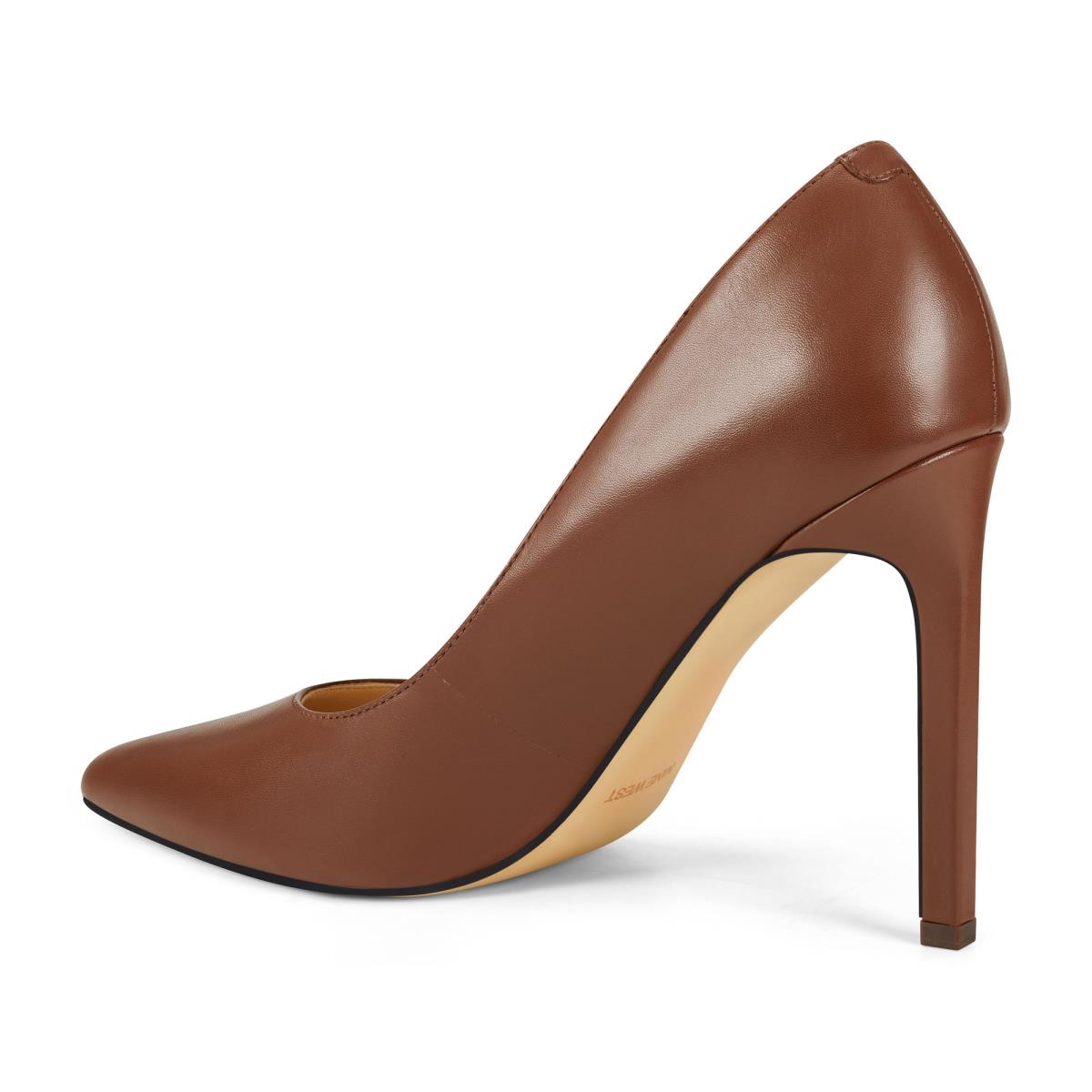 Nine West Tatiana Pointy Tå Pumps Dam Bruna | 6475FKUTY