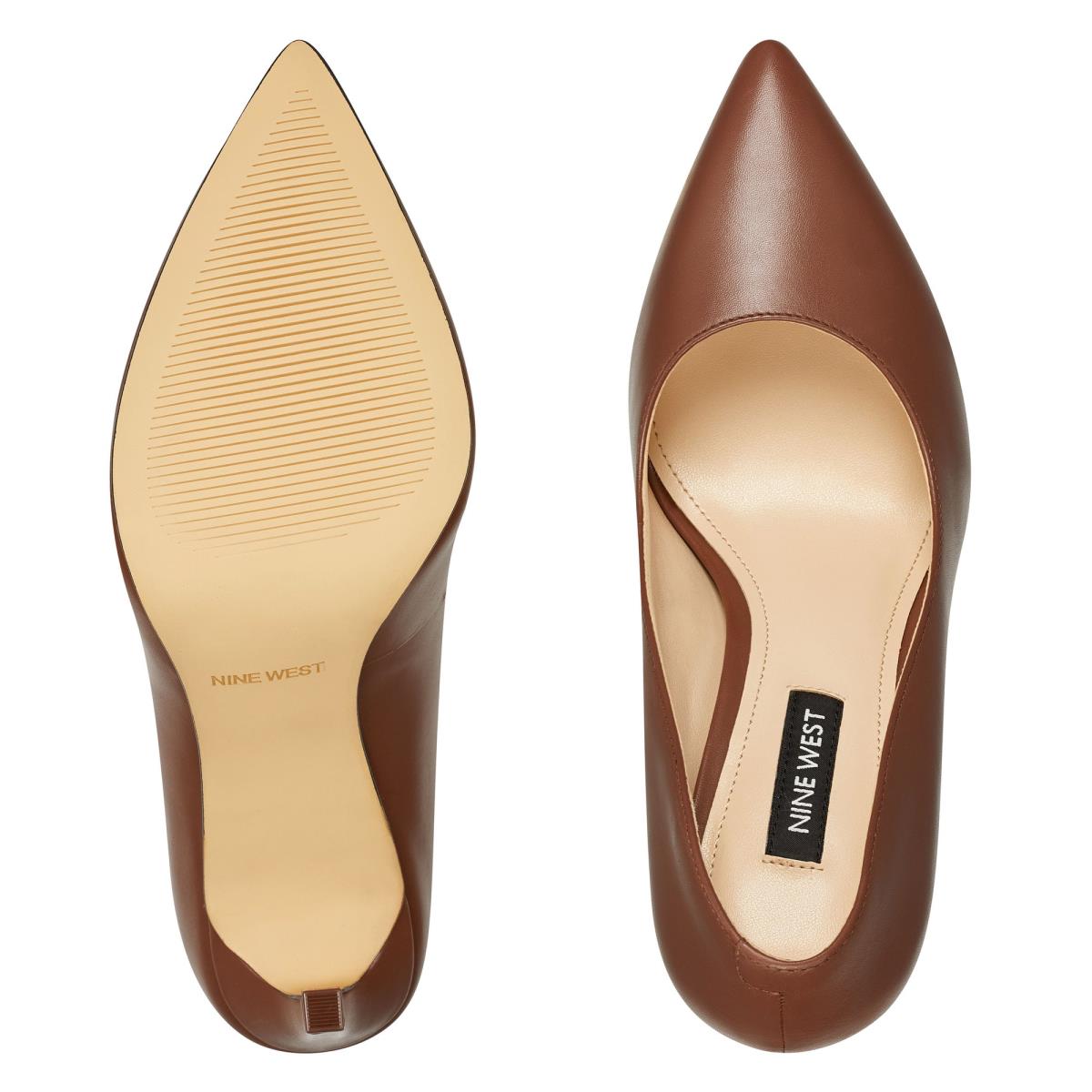 Nine West Tatiana Pointy Tå Pumps Dam Bruna | 6475FKUTY