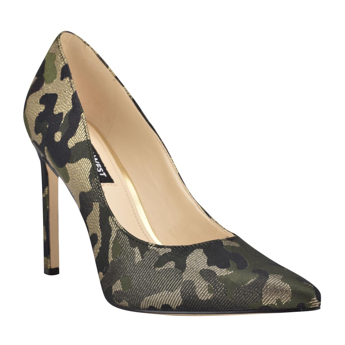 Nine West Tatiana Pointy Tå Pumps Dam Camo | 6935GMWKQ