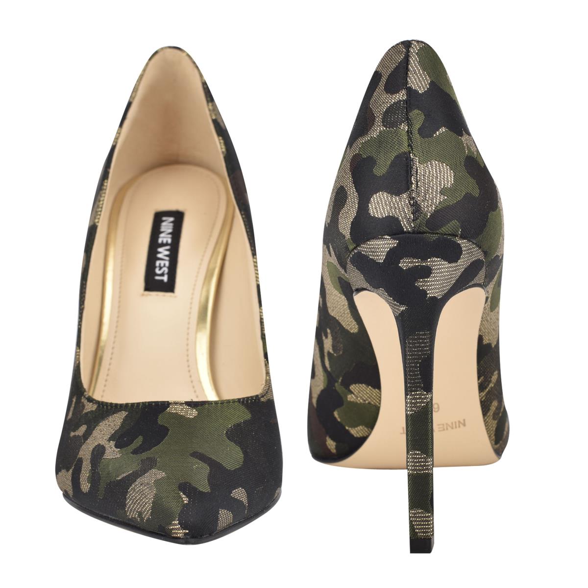 Nine West Tatiana Pointy Tå Pumps Dam Camo | 6935GMWKQ