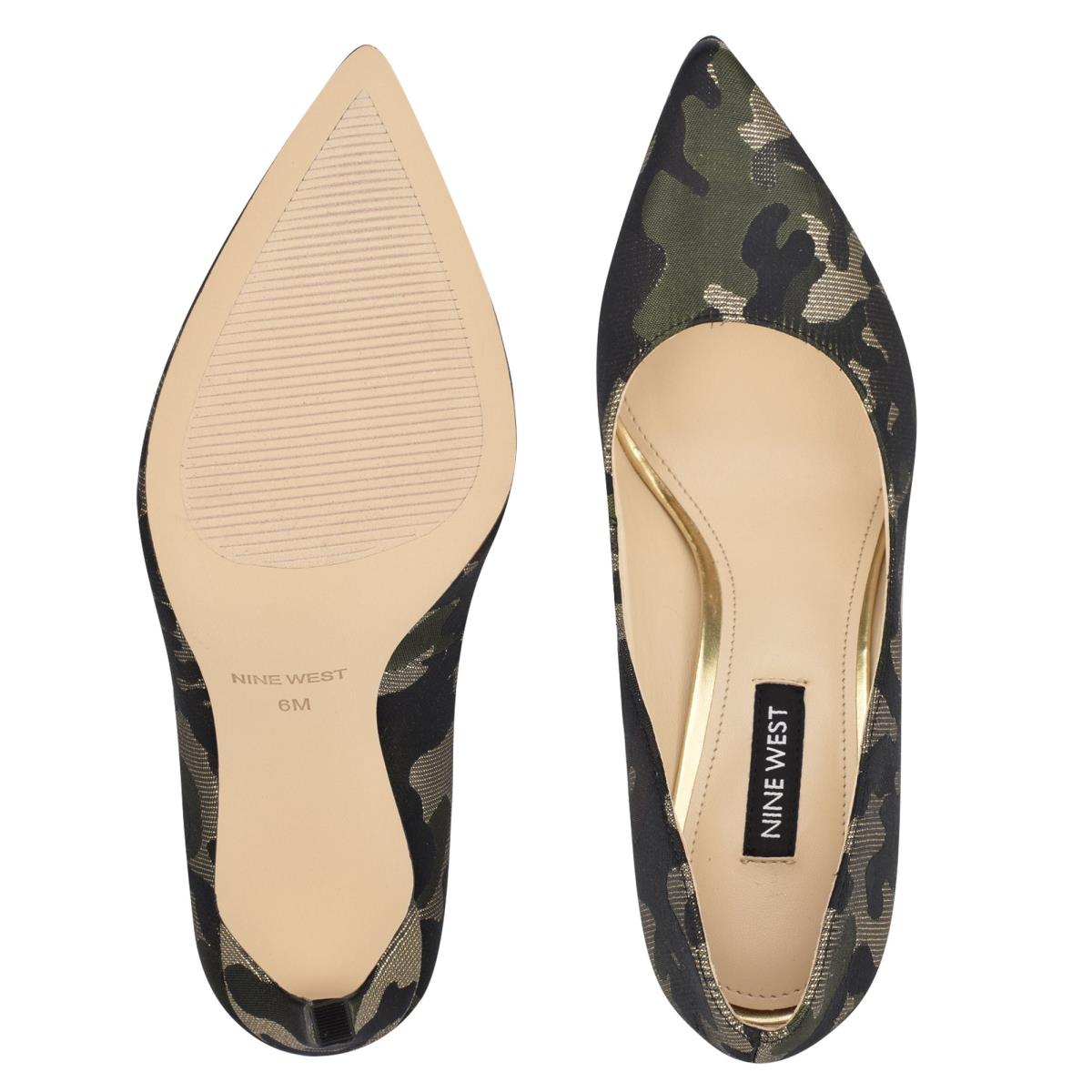 Nine West Tatiana Pointy Tå Pumps Dam Camo | 6935GMWKQ