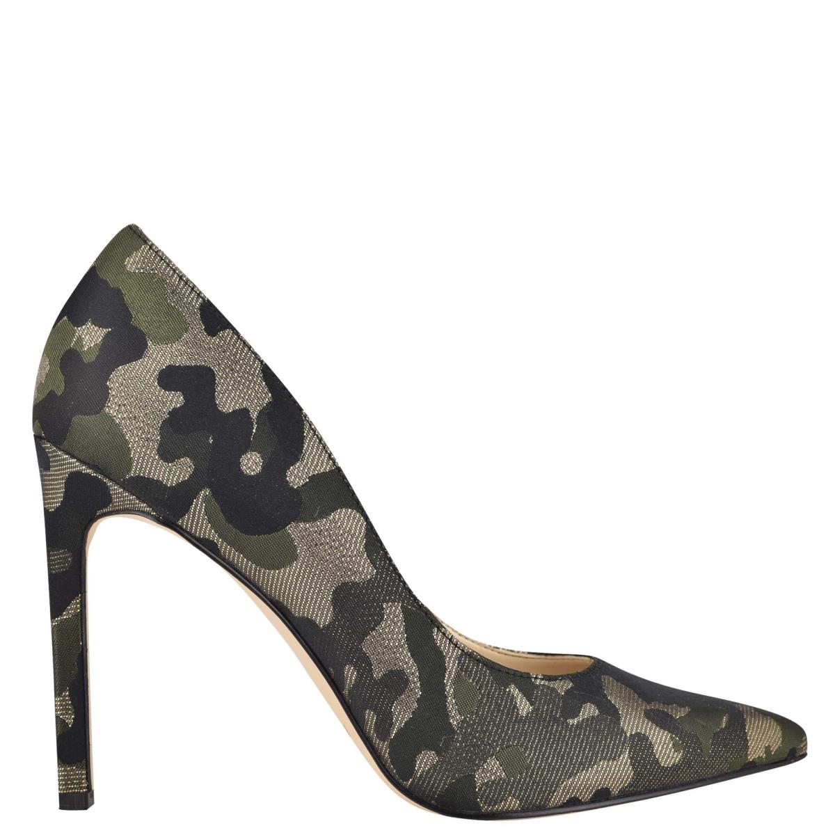 Nine West Tatiana Pointy Tå Pumps Dam Camo | 6935GMWKQ