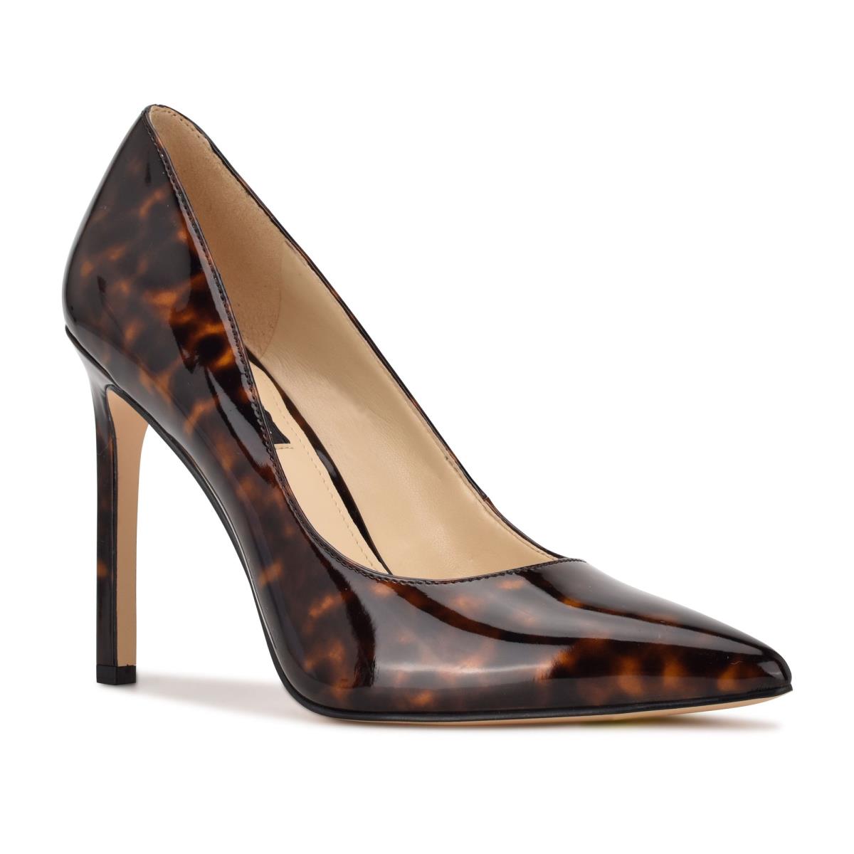 Nine West Tatiana Pointy Tå Pumps Dam Kaffe | 9507USNDT