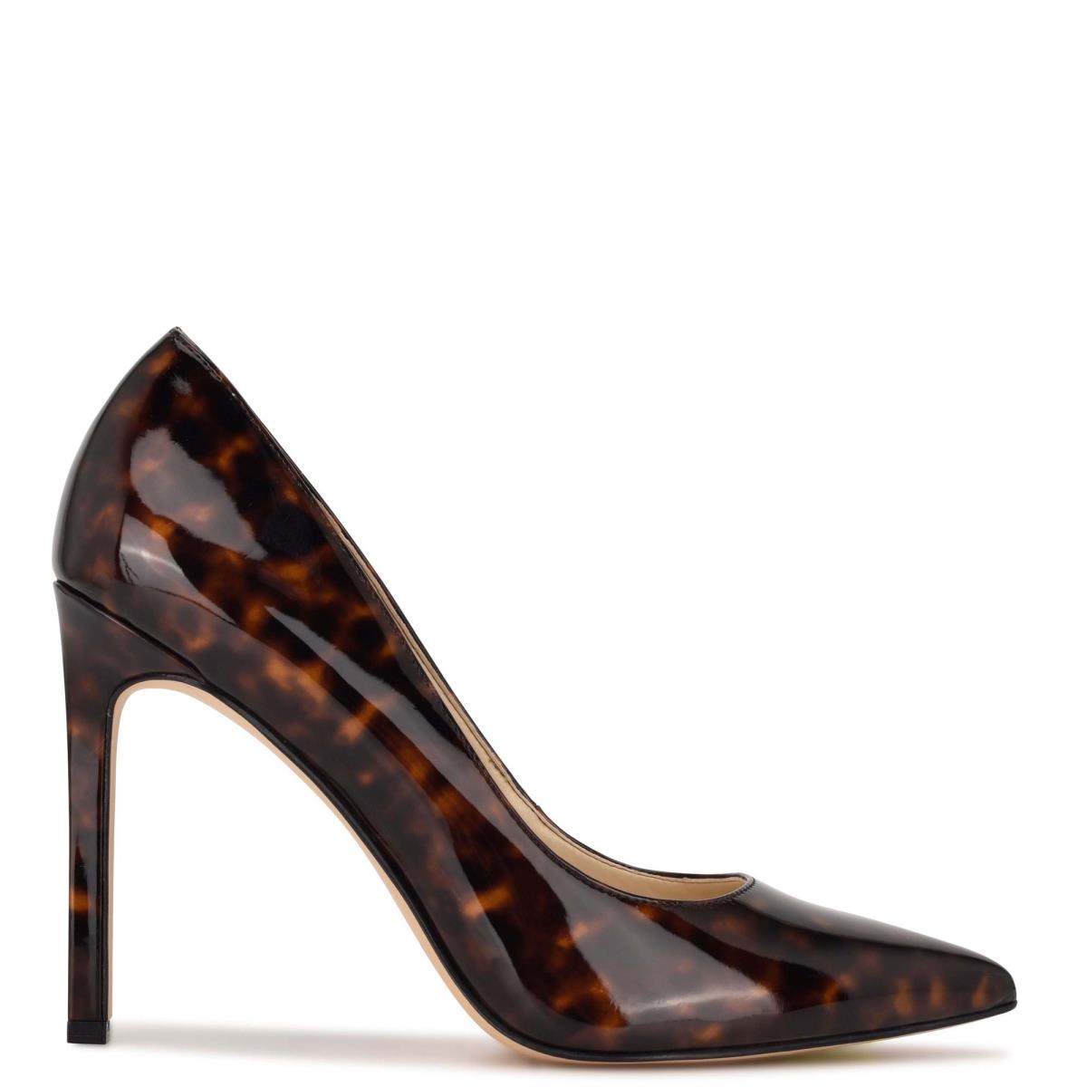 Nine West Tatiana Pointy Tå Pumps Dam Kaffe | 9507USNDT