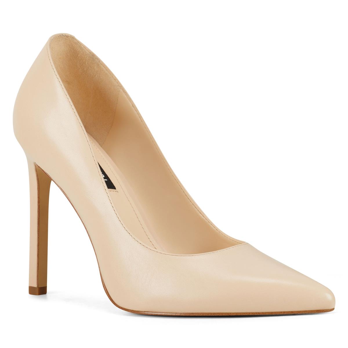 Nine West Tatiana Pointy Tå Pumps Dam Vita | 7839NQSZP