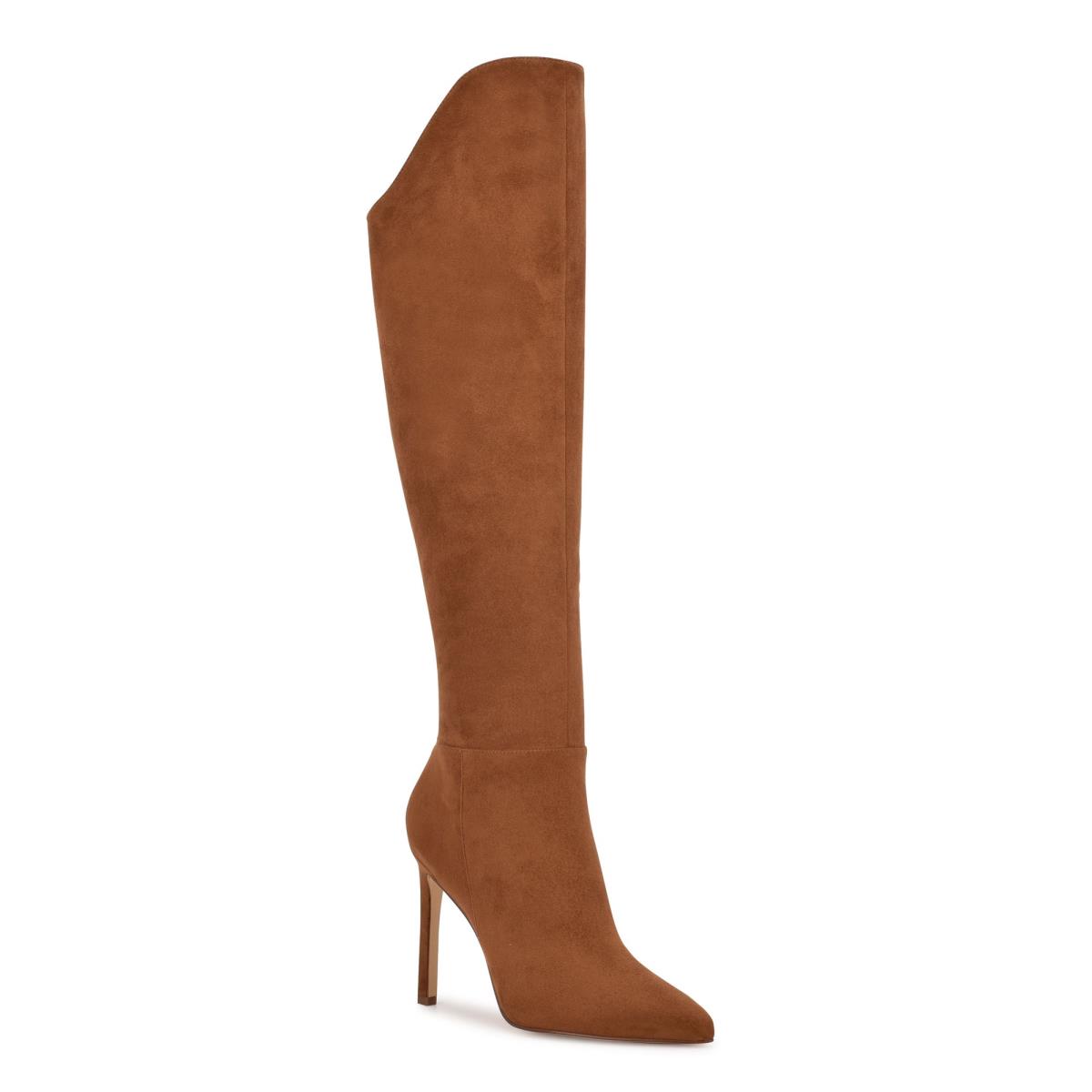 Nine West Teleena Breda Calf Lackstövlar Dam Bruna | 5932AZKQE