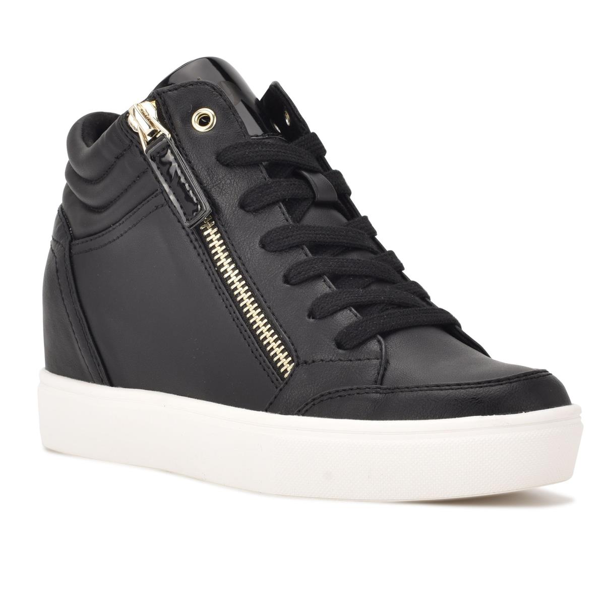 Nine West Tons High Top Hidden Kilklack Sneakers Sneakers Dam Svarta | 2530AWMNE