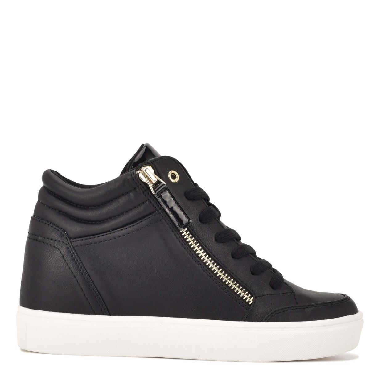 Nine West Tons High Top Hidden Kilklack Sneakers Sneakers Dam Svarta | 2530AWMNE