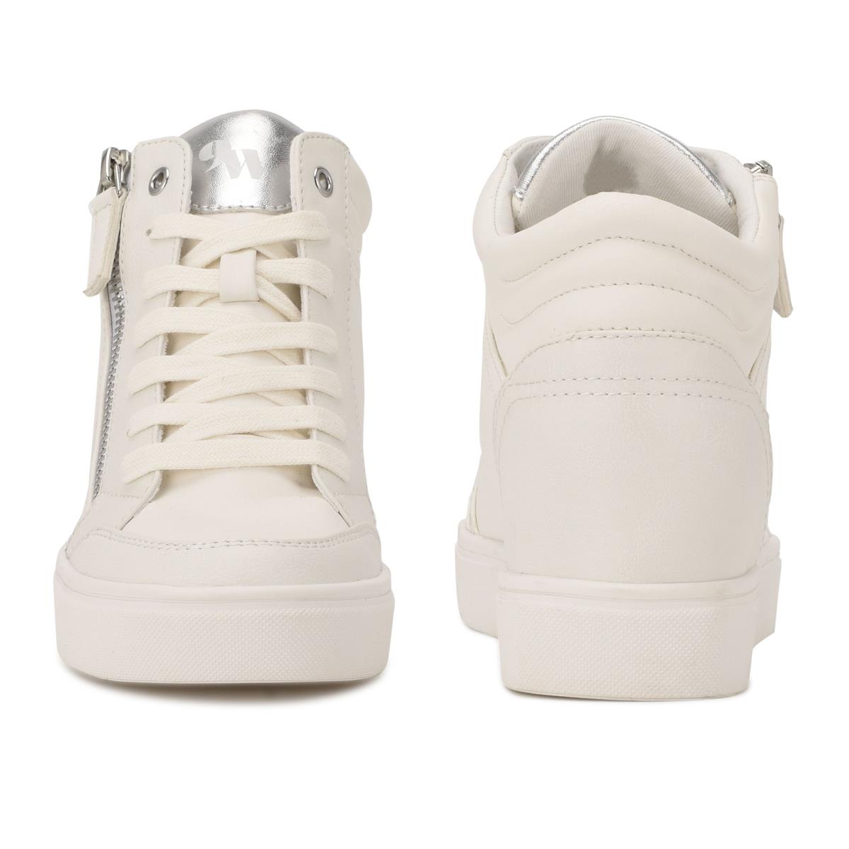 Nine West Tons High Top Hidden Kilklack Sneakers Sneakers Dam Vita Silver | 2614GKZDR