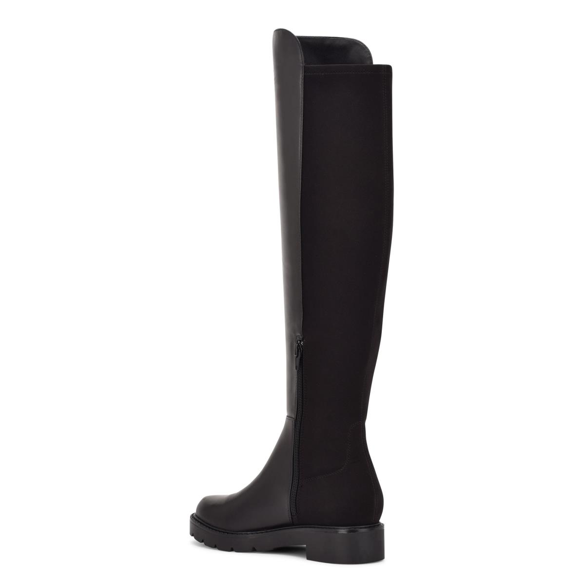 Nine West Tread Over The Knee Lug Sole Stövlar Dam Svarta | 7018JBICM