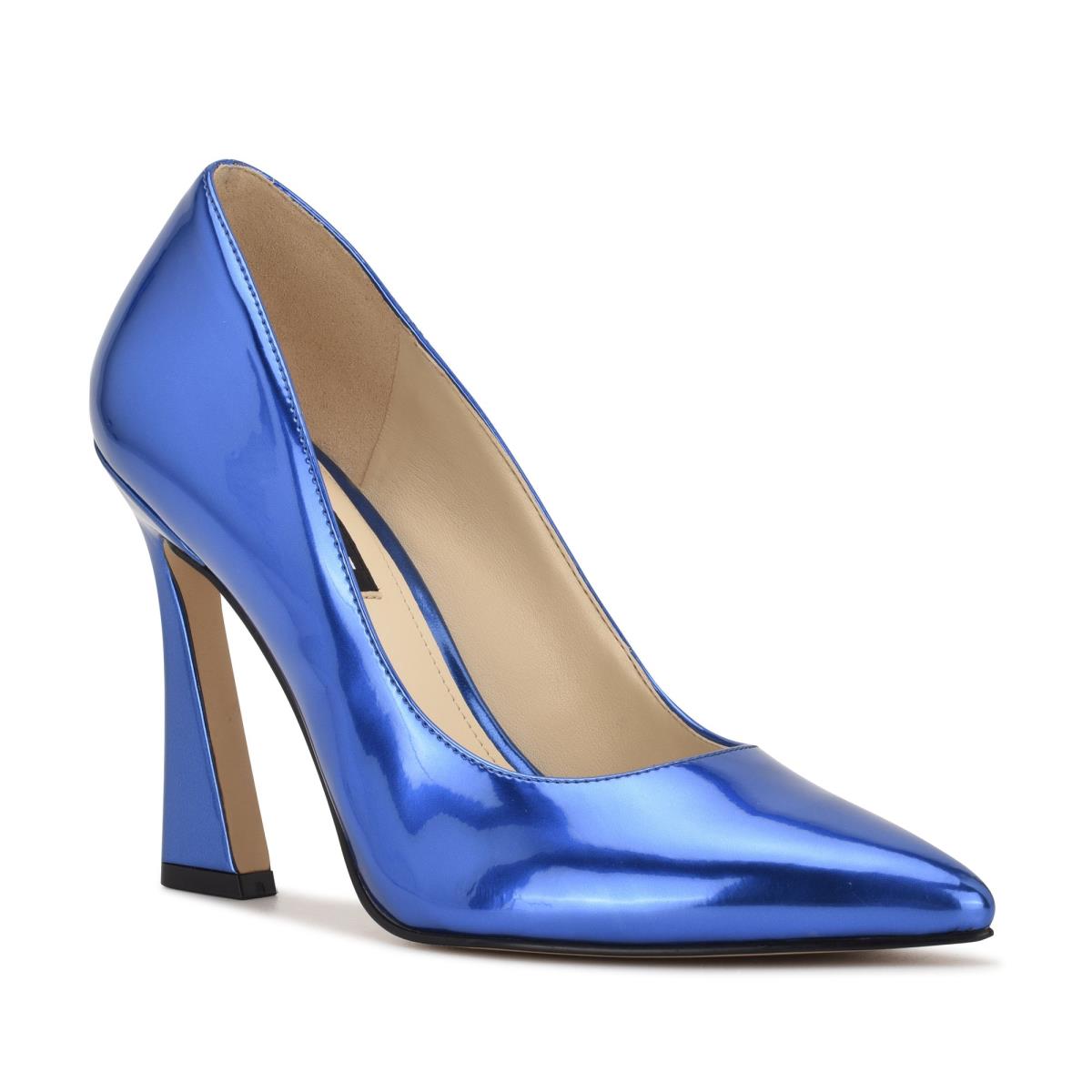 Nine West Trendz Pointy Tå Pumps Dam Blå | 7432BYFIN