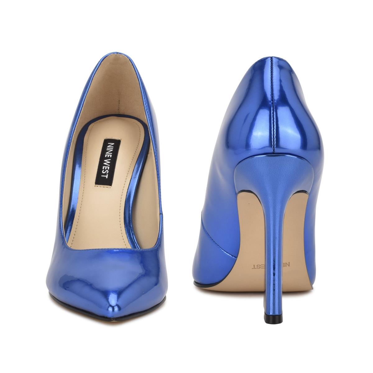 Nine West Trendz Pointy Tå Pumps Dam Blå | 7432BYFIN