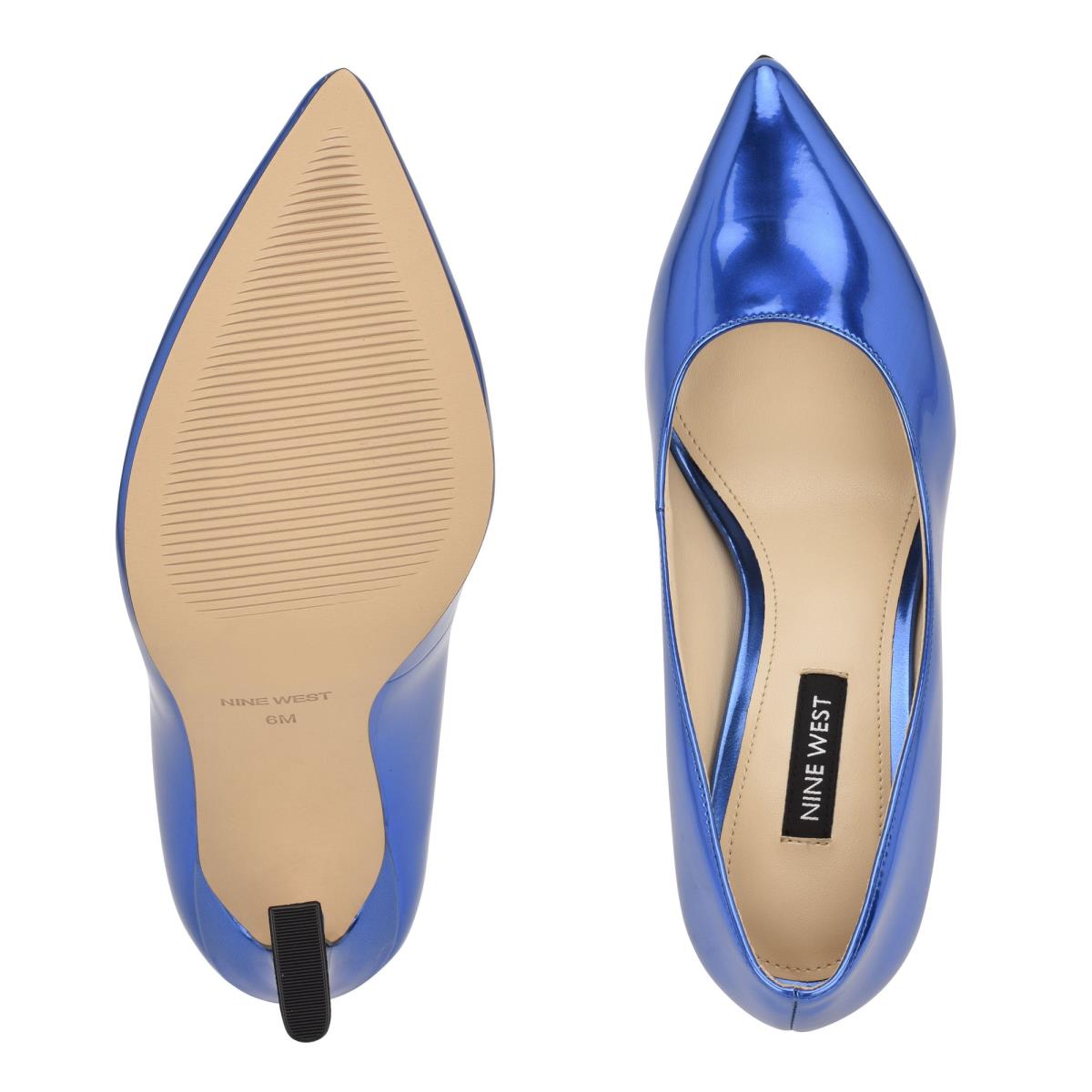 Nine West Trendz Pointy Tå Pumps Dam Blå | 7432BYFIN