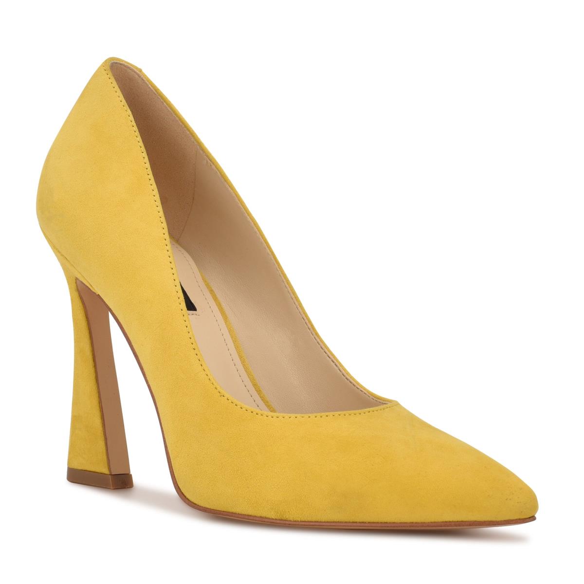 Nine West Trendz Pointy Tå Pumps Dam Gula | 8547BUXKC