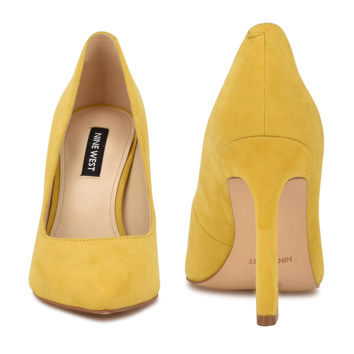 Nine West Trendz Pointy Tå Pumps Dam Gula | 8547BUXKC