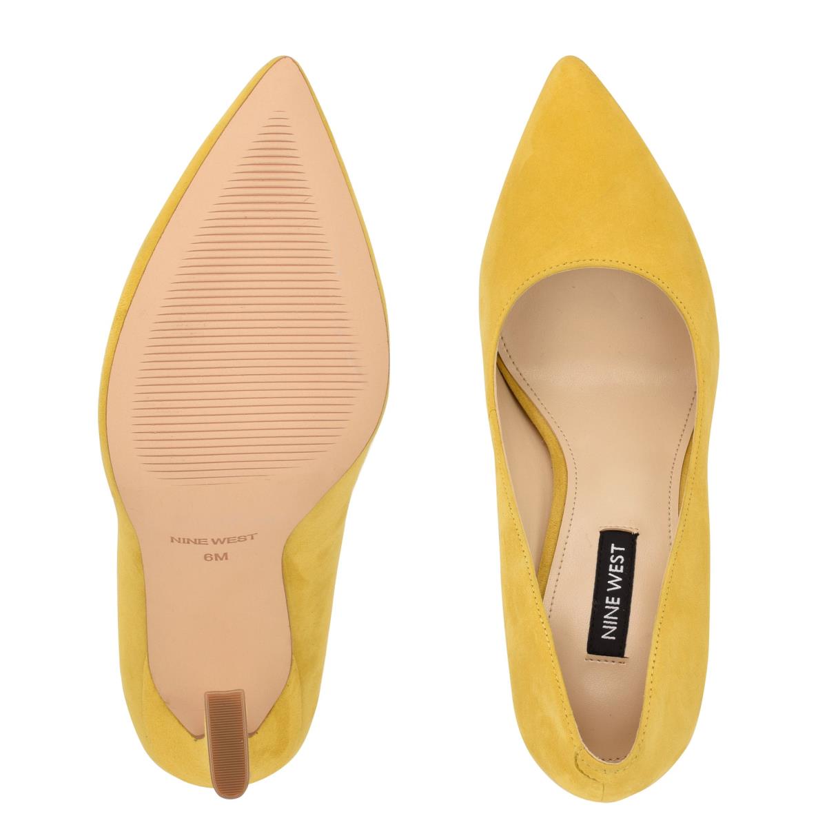 Nine West Trendz Pointy Tå Pumps Dam Gula | 8547BUXKC