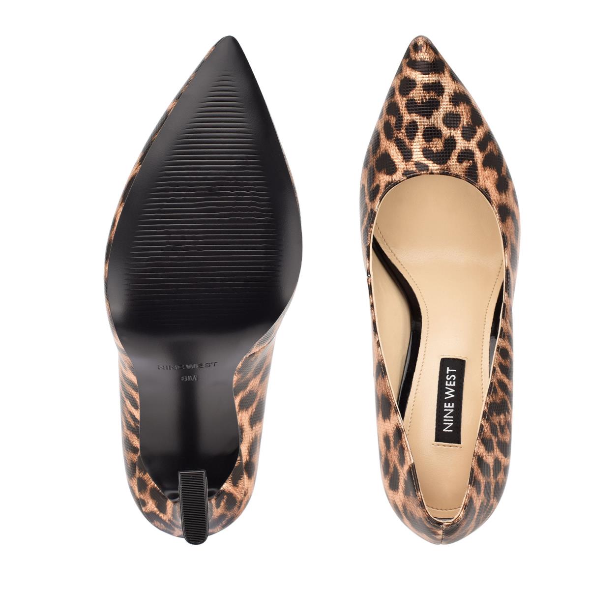 Nine West Trendz Pointy Tå Pumps Dam Leopard | 1938YGEXK