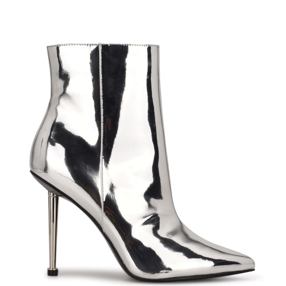 Nine West Tryin Klänning Kängor Dam Silver | 7013UZIMO