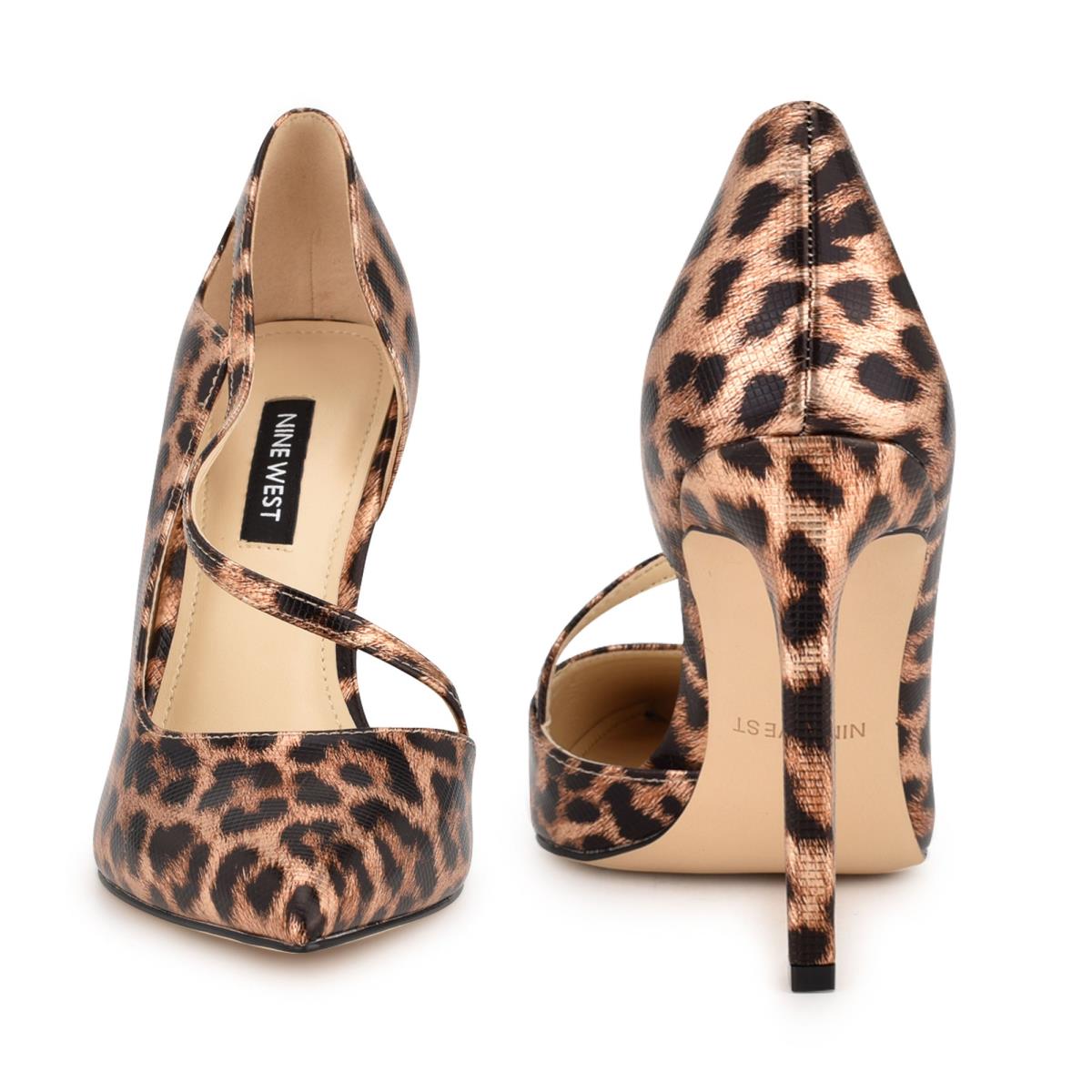 Nine West Twirl Pointy Tå Pumps Dam Leopard | 7359MVOTR