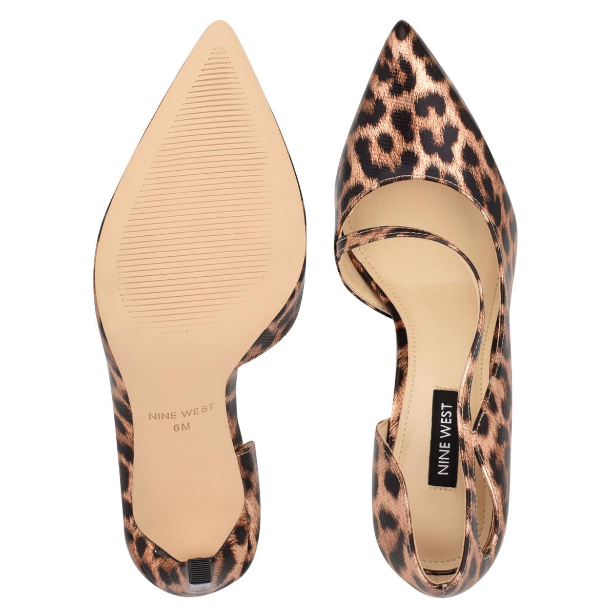 Nine West Twirl Pointy Tå Pumps Dam Leopard | 7359MVOTR