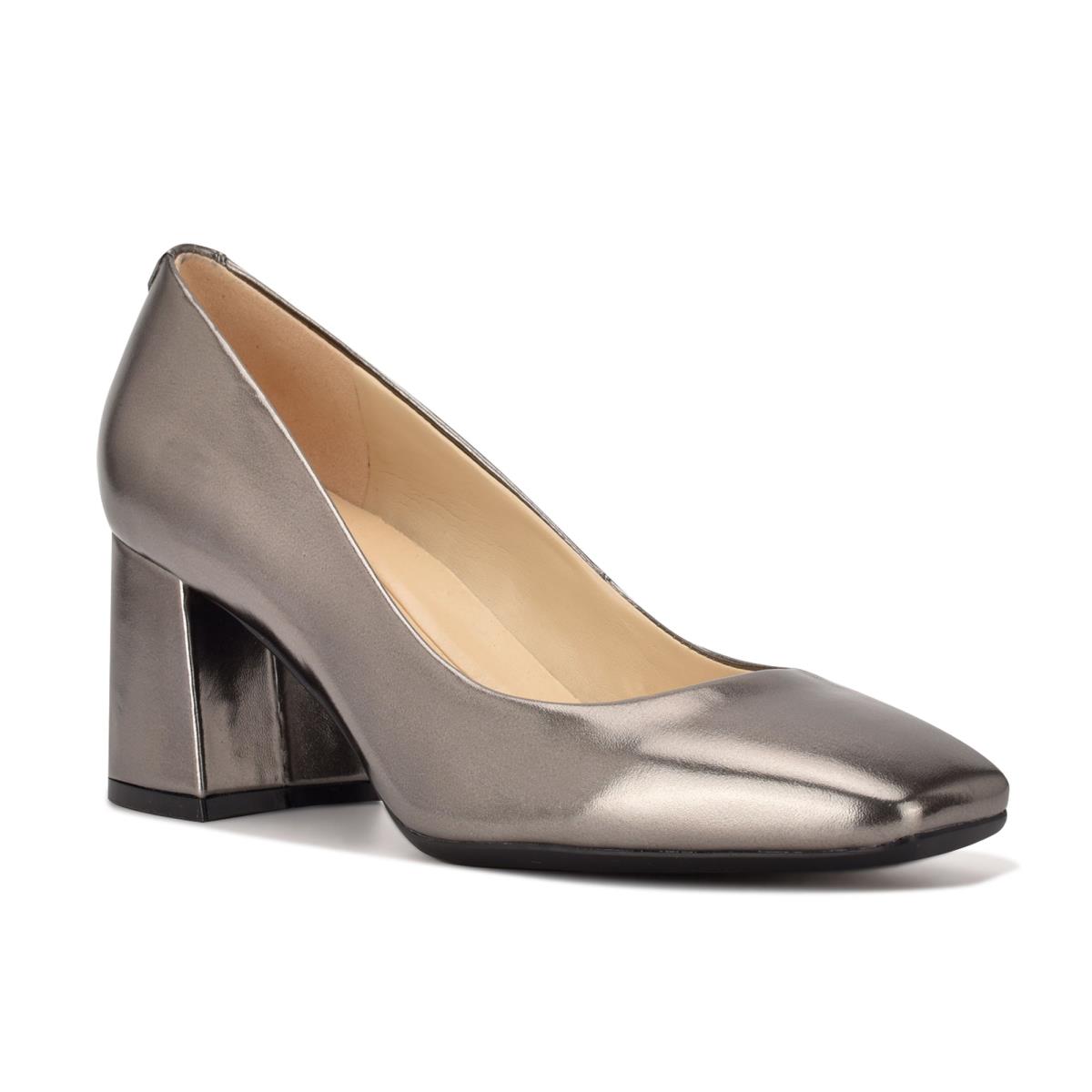 Nine West Vibe 9x9 Block Heel Pumps Dam Mörkblå Grå | 3592GUDPJ