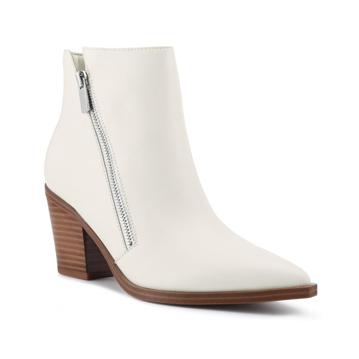 Nine West Wearit Block Heel Kängor Dam Vita | 6298HSZIO