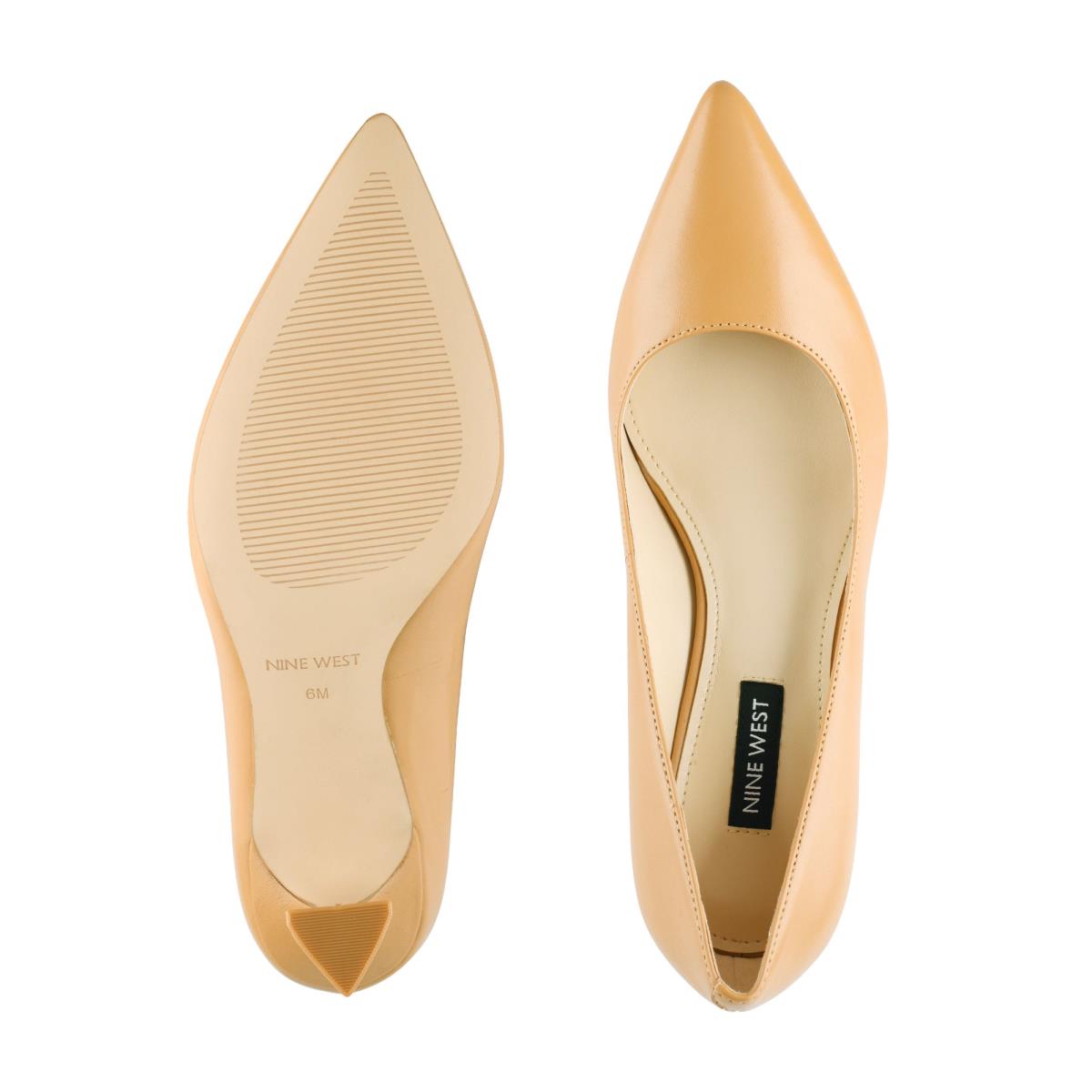 Nine West Workin Pointy Tå Pumps Dam Beige | 9238HZSBI