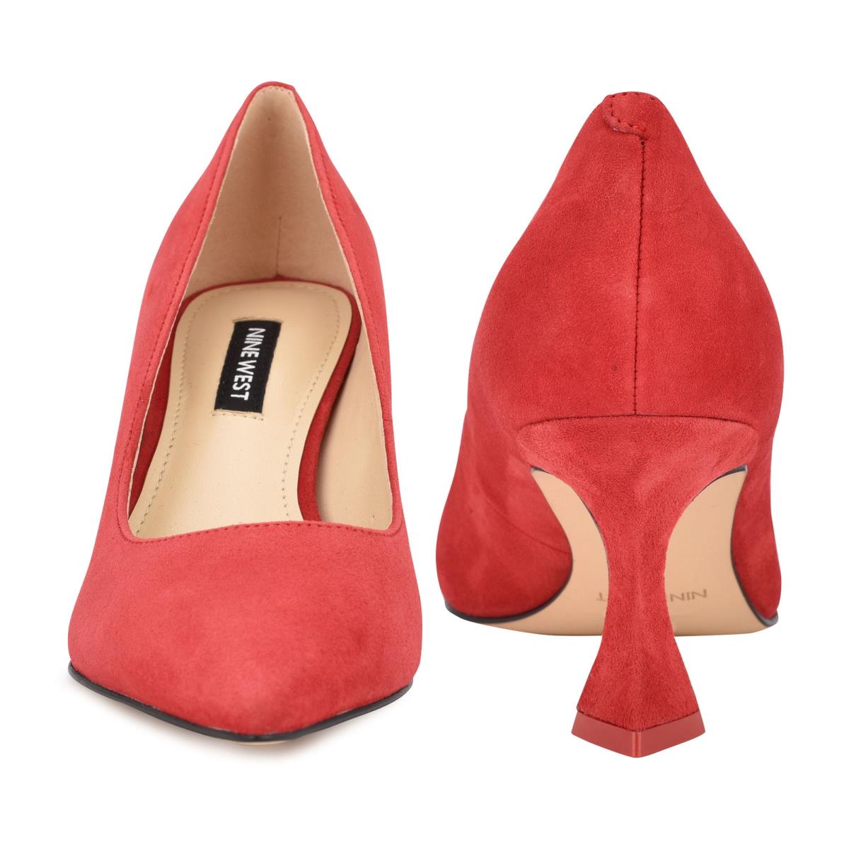 Nine West Workin Pointy Tå Pumps Dam Röda | 5093WZVUS