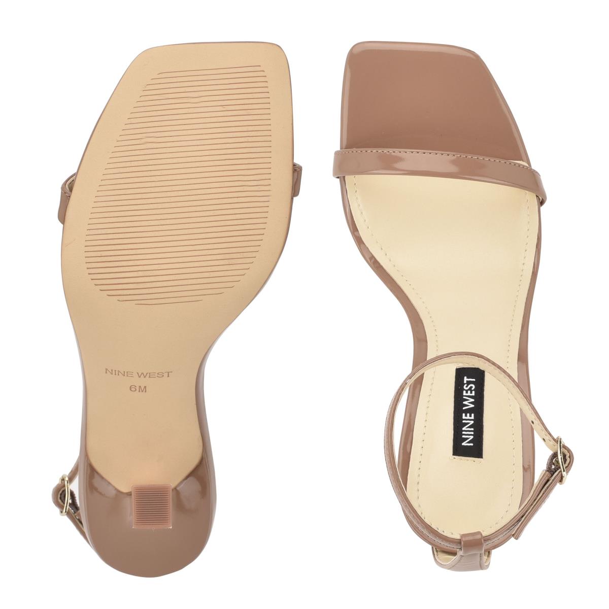 Nine West Yess Ankle Sandaler Med Rem Dam Bruna | 0216USFYW