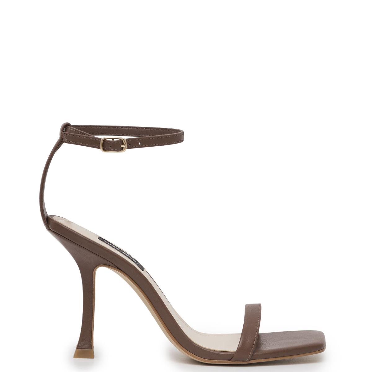 Nine West Yess Ankle Sandaler Med Rem Dam Bruna | 0234BHRIV