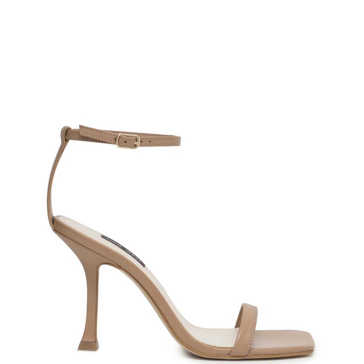 Nine West Yess Ankle Sandaler Med Rem Dam Beige | 2495KMJTH