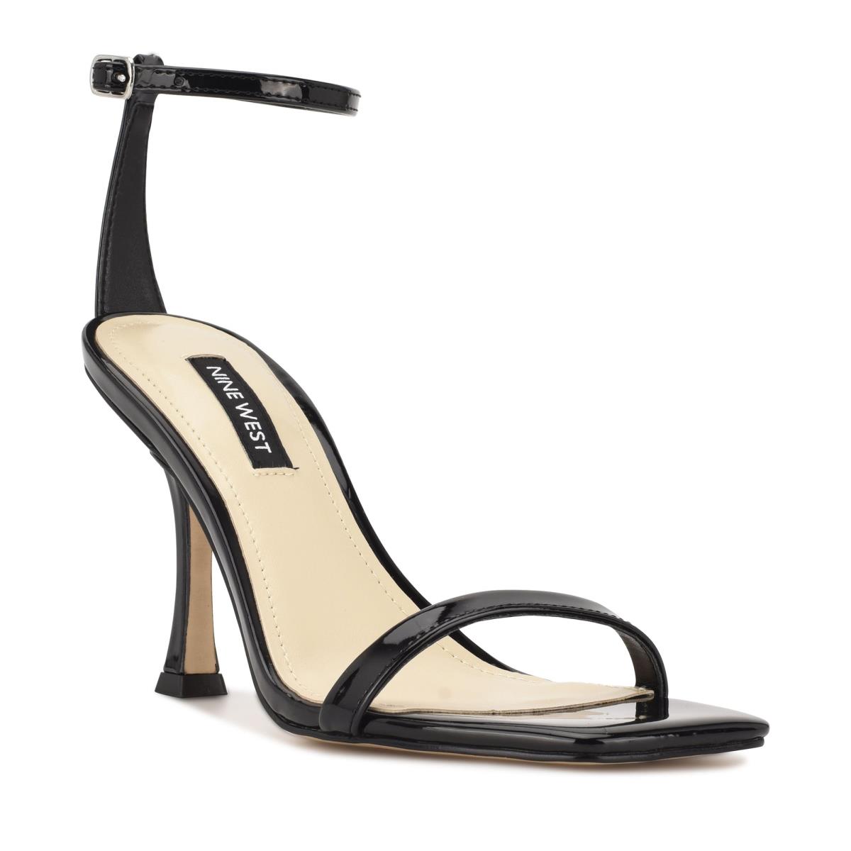 Nine West Yess Ankle Sandaler Med Rem Dam Svarta | 3861FYQUD